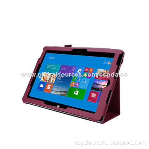 PU leather slim back stand cover case for Microsoft surface Pro 3